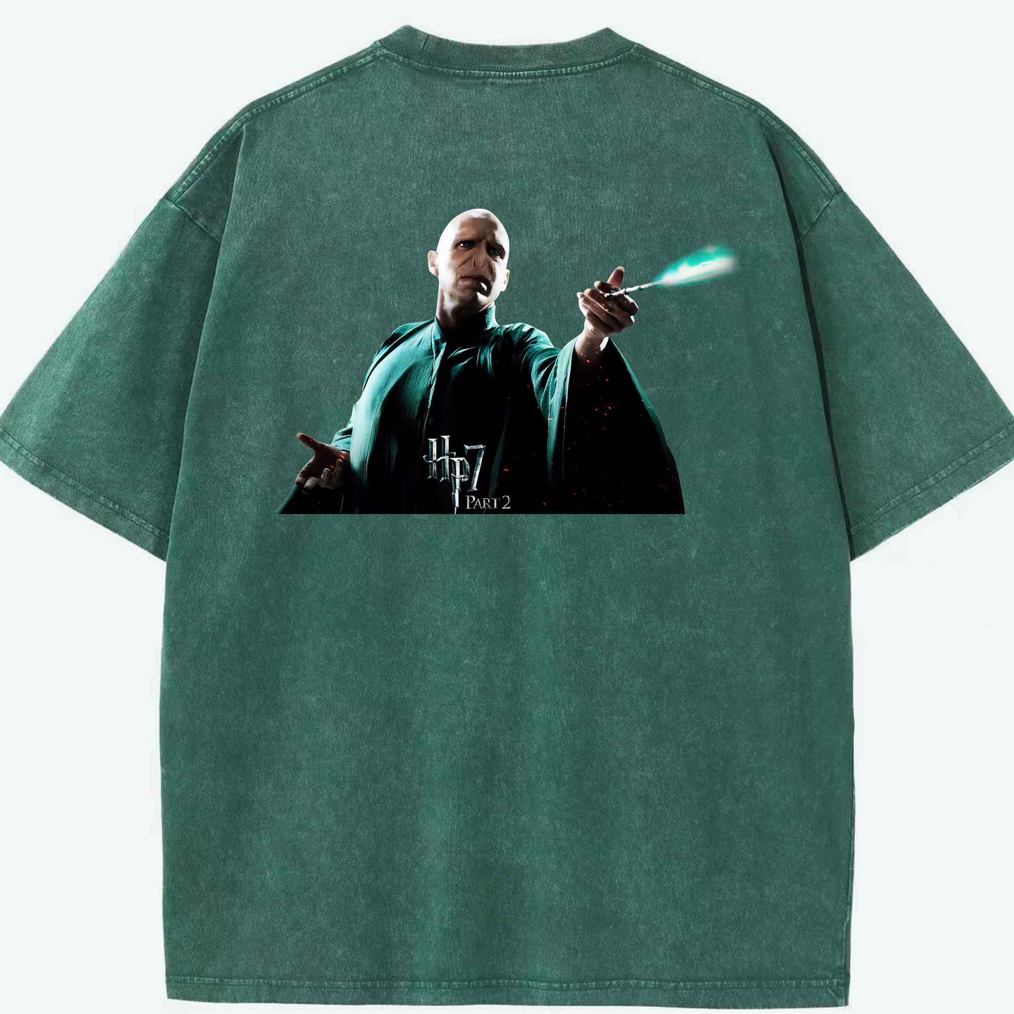 （画像用） Harry Potter ハリー・ポッターシリーズ 綿100% ヴィンテージ風 半袖Tシャツ（背面プリント）